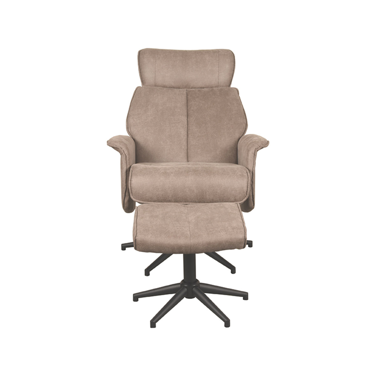 LABEL51 Fauteuil Verdal – Luxe Comfort met Hocker – Stijlvol Ontwerp